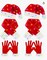 2 Christmas LED Light Hat Sets Christmas Light Up Scarves and Gloves Set New Year Flashing Holiday Party Supplies Holiday Santa Hat for Kids Adults Red and white
